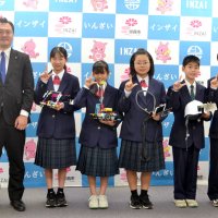 自作ロボット世界大会へ　印西・原山中のチーム５人活躍誓う　英語でのプレゼンも披露