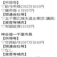 熊谷知事、全国７位２３９６万円　２０２４年所得　千葉県議平均１６３６万円、２２２万円減　