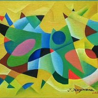 萩原讓治　絵画展　色彩