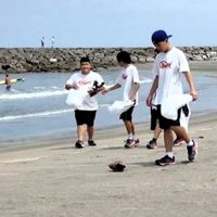 力合わせて海岸清掃　大原高生環境意識高める　いすみ