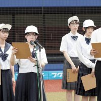 球児の晴れ舞台支える　司会の藤尾、市ノ渡さん　第１０７回全国高校野球　千葉大会　第１日