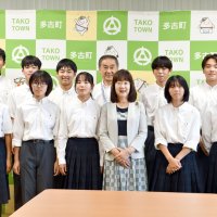 多古中ゴルフ部全国大会へ　「一丸で全力プレー」誓う　町長訪問