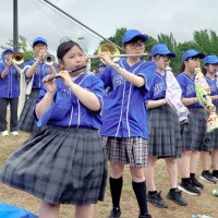 千葉聖心吹奏楽部、明聖を“友情応援”　第１０７回全国高校野球　千葉大会　第８日