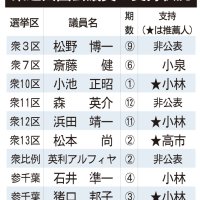 小林氏陣営半数の５人　３人明言せず　高市、小泉氏各１人　千葉県選出議員支持動向　自民総裁選