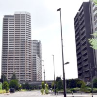 千葉県内の主要駅近くでは林立するマンションの景色がみられる＝柏市
