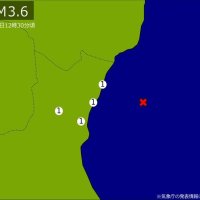 【速報】関東で地震　Ｍ３．６　震源は茨城県沖　地震が及んだ地域人口２６万人