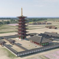 「国分僧寺の全景」（市川市提供）