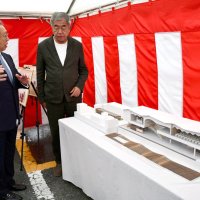 隈研吾さん設計「地域の象徴に」　ＪＡいちかわ行徳支店　「波」イメージ、２年後完成