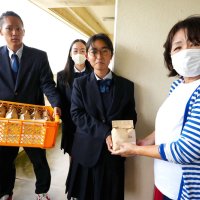 新米食べて元気に　旭農高生被災者へ贈る