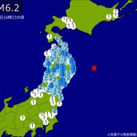 【速報】関東・東北・中部・北海道で地震　Ｍ6.2　東京、埼玉、北海道、茨城、宮城などで揺れ　最大震度3　震源は三陸沖　地震が及んだ地域人口1063万人