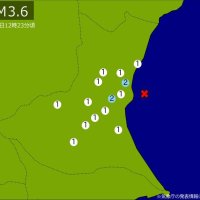 【速報】関東で地震　Ｍ３．６　震源は茨城県沖　地震が及んだ地域人口１１７万人