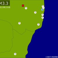 【速報】関東・東北で地震　Ｍ３．３　震源は福島県中通り　地震が及んだ地域人口４５万人