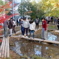 ５０周年記念で“宝”改修　青葉台小のビオトープ　市原　節目祝い式典