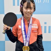 「夢は五輪の金メダル」　全国準Ｖ市川市長に報告　卓球界注目のホープ　鈴木希華さん（小５）