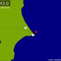 【速報】関東で地震　Ｍ３．０　震源は千葉県東方沖　地震が及んだ地域人口１４万人
