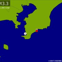 午前１１時２１分ごろ発生した地震の震度分布図