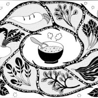 ＜春の七草＞　一年の無事祈り味わって　【現代食事考】（１７４７）