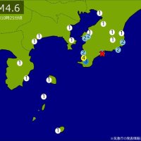 【速報・震度分布図あり】関東で地震相次ぐ　最大でＭ４．６　東京、神奈川、千葉、静岡で揺れ　震源はいずれも千葉県南部（追記あり）