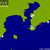 【速報】関東・中部で地震　Ｍ3.8　震源は千葉県南部　地震が及んだ地域人口25万人