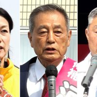１２年ぶり選挙戦で現新３氏　まちづくり巡り火花　木更津市長選告示