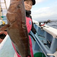 鹿島沖でゲットしたマハタ（写真は「幸栄丸」）
