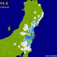 【速報】関東・東北で地震　Ｍ４・６　最大震度４　震源は福島県沖　地震が及んだ地域人口851万人
