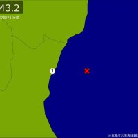 深夜に関東で地震　Ｍ３．２　震源は茨城県沖　地震が及んだ地域人口１６万人