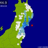 【速報】関東・東北で地震　Ｍ4.9　最大震度3　震源は宮城県沖　地震が及んだ地域人口630万人