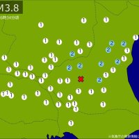 【速報】関東で地震　Ｍ３・８　震源は茨城県南部　地震が及んだ地域人口513万人