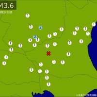 【速報】関東で地震　Ｍ３．６　震源は茨城県南部　地震が及んだ地域人口４００万人